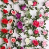Europese zijde rose bloem wijnstok 230 cm / 90.56 "lengte kunstmatige bloem rotan rozen camella wijnstokken voor bruiloft centerpieces 6 kleuren beschikbaar