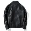 Men's Jackets Wholesale- MCCKLE Autumn Winter Plus Size M-4XL Leather Jacket Men's Slim Type Casual PU Motorcycle Coat Outerwear