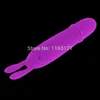 Vibromasseurs Sex Toys pour femmes 10 vitesses mini masseur d'oreille de lapin en silicone Vibrador Dildo Bullet Vibrator Erotic Sex Products 2015 17901