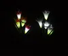 LED Solar Lamps Garden Lights LED Power Flower Stake Light Color Changing Outdoor Path Yard Decoration 4LED4083988