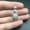 Naszyjnik w klatce Pearl Cage Wisiant Diffuser Turtle Sea Turtle zapewnia srebrne spłat 10pc, a własna perła sprawia, że ​​jest bardziej att2642