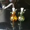 Coloridas mangueiras de vidro em forma de pêra, vidro cachimbos coloridos mini-multi-cores Tubos cachimbos de vidro de Melhor colher