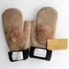 Fashion Women's Gloves for Winter and Autumn Cashmere Mittens Glove with Lovely Fur Ball Outdoor sport warm Winter Gloves