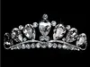 Çarpıcı Shinny Yüksek Kaliteli Büyük Rhinestone Kristal Pageant Tiara Crown Gelin Aksesuarları Partisi Prenses Kraliçe Başlıkları 6027812