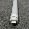 Tubes LED T8 160LM/W 2ft 3ft 4ft 22W AC85-265V FA8 Un luminaire à une seule broche PF0.9 SMD2835 Lampes fluorescentes de remplacement R17D Rotation 2 broches Ampoules linéaires 1200mm Clair