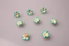 New Fashion hot 100pcs/lot Mixed Colorful Polymer Clay Beads Flower 15mm For Jewelry fiindings Making DIY