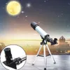 Freeshipping 360/50mm Refractive Monocular Telescope Tripod HD Space Monocular Spotting Scope Telescopes professional