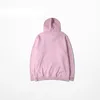 Concise Stil Män Kvinnor Långärmad Pullover Sweatshirt Classic Street Dancer Cotton Warm Pink Hoodies