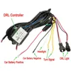 LED DRL Daytime Running Light Relay Harness Controller On Off Dimmer Car DRL Daytime Running Lights DC 12V 30W Synchronous Steering Function