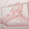 Colorful Pearl Clothes Rack Teddy Dog Clothes Hangers 20cm 40 cm Bowknot Pearl Hangers for Baby Infant /Adult Fashion Pearl Hanger