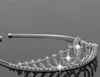 Meisjeskronen met strass Bruiloftssieraden Bruidshoofddeksels Verjaardagsfeestje Prestaties Optocht Kristallen Tiara's Bruiloftsaccessoires BW-ZK-002