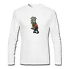 T-shirts en coton personnalisés pour hommes en gros et t-shirts longs pour hommes impression zombie de mode t-shirts populaires petit t-shirt à col rond