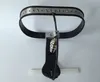 Vrouwelijk verstelbaar model T Zwart roestvrijstalen vergrendeling Premium kuisheidsgordel met plug BDSM-seksspeeltjes