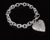 Man Woman Bracelets Mix Order 9 Styles 10pcs/Lot Plented 925 Silver Love Heart Heart Bendant سلسلة أساور سحر عالية الجودة