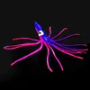 24 stks 10 cm zachte octopus vissen lokt voor jigs gemengde kleuren lichtgevende siliconen octopus rok kunstmatige jigging aas set met doos