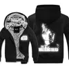 Reflektierende Kostüme The Walking Dead Dicke Hoodies Erwachsene Samt Baseball Schwarz Sweatshirts männer Winter Jacke Mantel Mit Hüte