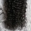 Micro Loop Human Hair Remy Naturfärg Curly Micro Loop Hårförlängningar 100g Brasiliansk Kinky Curly Micro Hair Extension