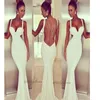Black And White Sexy Strapless Trumpet Dress Backless Long Dress For Ladies Party Evening Dress Free Shipping