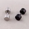 Moda Hiphop Vite Bilanciere Ear Stud Argento Nero Oro Titanio Acciaio Manubri Trago Orecchini Penetranti Per Uomo Donna Gioielli per il corpo