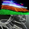 LED Strings Curtain lights christmas lights 1.5*1.5m 3*2m 6*4m 8*10m led lights Christmas ornament lamp Flash Colored Fairy wedding Decor outdoor light