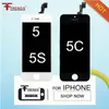 För iPhone 5 5S 5C SE LCD-skärm Display Pekskärm Digitizer Fullständig montering Bytesdel Billiga pris 50pcs / Lot Svart Vit Gratis frakt