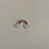 Gewebe-künstlicher Regenbogen-Flecken-Wärmeübertragungs-Stickerei-Kleidungs-Flecken, nähen an, bügeln auf Appliques für Kleidung, Rucksack