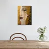 高品質の手作りのGustav Klimt Golden Tears Oil Paintings Reproduction Woman Picture for Bedroom Decor2488218