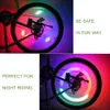 Fietswielverlichting Spaak LED Neon Light Flash Lamp Bulb Rood Blauw Groen en Multi-Color gebruikt voor veiligheid en waarschuwing 20pcs