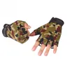 Gants sans doigts en gros - 1 paire de conduite exercice tactique demi-doigt fitness sport microfibre gants pour hommes1