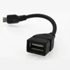 Novo Micro USB B Macho para USB 2.0 Um Cabo de OTG Feminino Cabo de Dados OTG-Host Preto