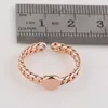 Prezzo di fabbrica nuovo carino orologio a forma di anelli cinturino fascia d'argento oro rosa placcato oro semplice anello di moda per le donne ragazza può mescolare il colore EFR019