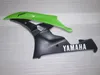 100% passform för Yamaha Injection Moulded Fairings YZF R6 2006 2007 Grön Black Fairing Set YZFR6 06 07 OT26