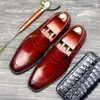 Mode Hommes Chaussures Hommes Véritable Hommes Hommes Robe Chaussures Nouveau Cuir Cuir Pour Hommes Entreprise Casual Classic Gentleman Chaussures Homme