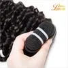 Vente en gros pas chère Kinky Burly Wave Bundles Brésilien Human Hair Extensions 4 Bundles avec Couleur Nature Color Colory Cable Bleaauche capable de livraison gratuite