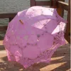 結婚式の花嫁の花嫁介添人の写真小道具12pcsのロット卸売のための綿刺繍のアンティークレースの傘パラソル