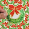 10 PC DIY 크리스마스 화환 의류에 대한 패치 아이언 수 놓은 패치 Applique 다리미 봉제 액세서리 배지 스티커