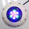 9W RGB ha condotto la luce della piscina 12v ha condotto la luce della fontana subacquea IP67 faretto della piscina Lampada con telecomando Fontana di illuminazione dello stagno