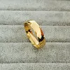 Klassieke wolfraamcarbide ring 6mm 18k gouden bruiloft liefhebbers ringen voor mannen vrouwen hoge kwaliteit USA maat 6-14