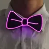 Bowknot LED Bow Tie Glowing EL Wire Light Up 10 Colors Bow Tie For DJ Bar Club Evening Party Decoration OOA2095