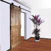 (Free shipping) 4-8.2FT Anchor Style Black Antique Rustic Steel Barn Single Wood Sliding Door Hardware Interior Track Kit