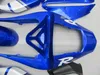 Eftermarknad Body Parts Fairing Kit för Yamaha YZF R1 2000 2001 Blue White Fairings Set YZFR1 00 01 OT34