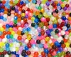 1000Pcs Mixed cats eye Acrylic Spacer Beads Fit Bracelet Jewelry 8mm Free