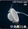 Ronde LED-glazen paneel licht verzonken plafondlamp 6W 12W 18W glazen downlights voor indoor AC85-265V