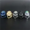 3pcs / mycket Ny storlek 7-15 Cool Big Biker Skull Ring 316L Rostfritt Stål Mode Smycken Män Walking Dead Skull Ring