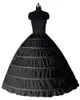 Супер дешевое бальное платье 6 обручей Нижняя юбка Свадебная комбинация Кринолин Свадебная нижняя юбка Lays Slip 6 Юбка-обруч для платья Quinceanera CPA8530091