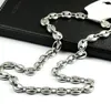 ship 1803903932039039 choose the lenght stainless steel silver coffee beans necklace chain 9mm wide shiny for Wo1829791