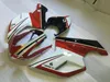 Kit de carenado del molde de inyección para DUCATI 1098 07 08 848 2007 2008 Ducati 1098 1198 848 07 08 ABS Conjunto de carenados rojo blanco