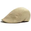 New Beret Caps Unisex Herren Hüte Baumwolle Gestreiftes Barett Hüte und Mützen Britische Retro Männer Frauen Wollmütze Boina Hut