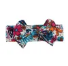 Boheemse hoofdband meisje baby bowknot florals bloem tulband twist hoofd wrap bowknot haarband kinderen hoofdbanden bandanas 13218