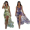 High quality Breaking summer Runway Dresses burst printing dress LX026